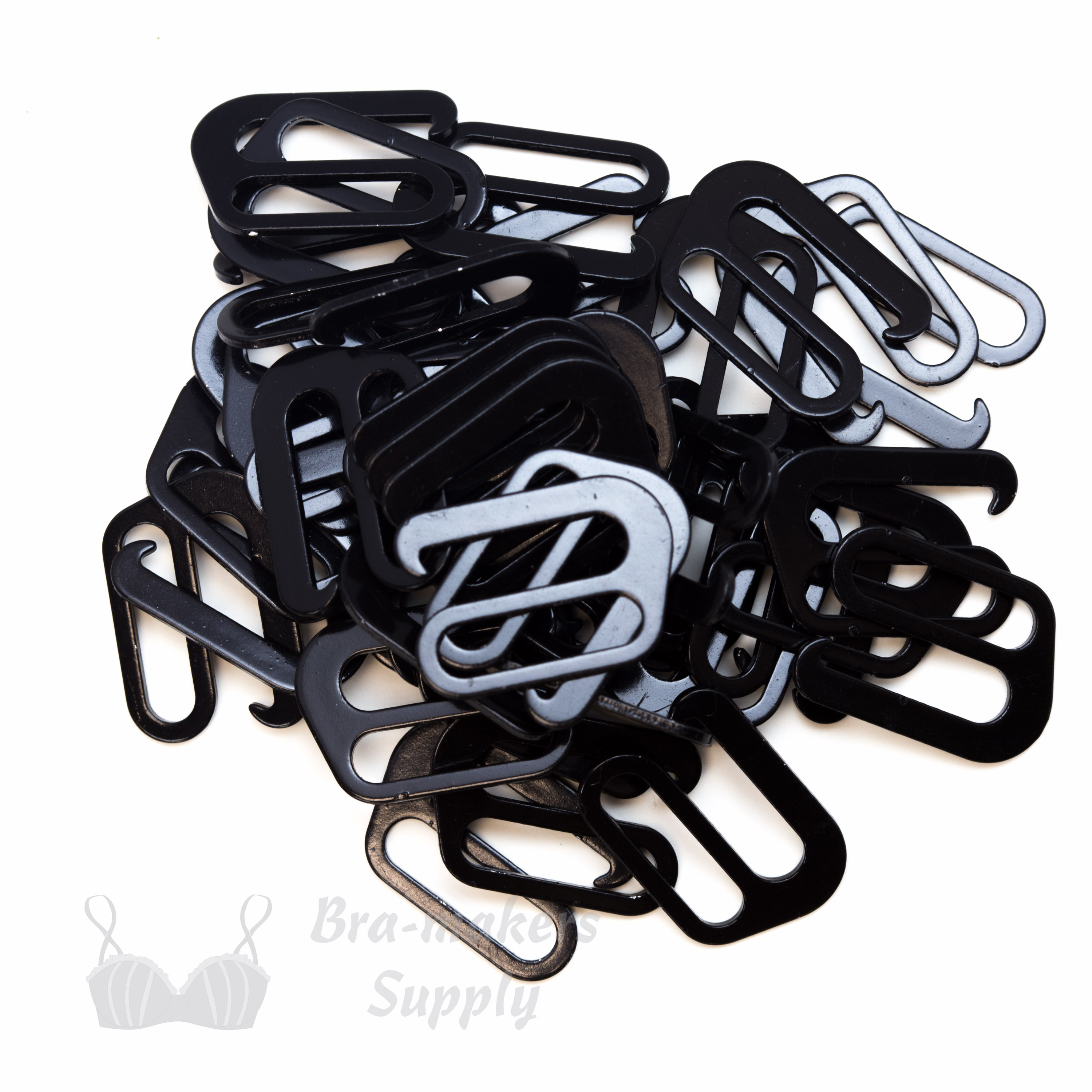 Nylon Coated Metal G-Hooks - for detachable straps - Bra-Makers Supply