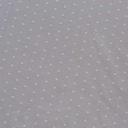 swiss dot tulle fabric FM-3583 white from Bra-Makers Supply flat shown