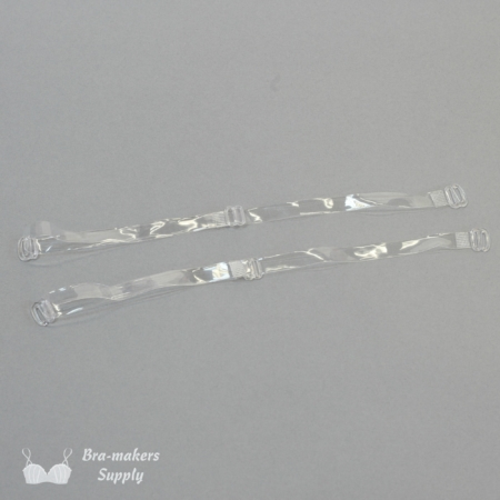 ½ Clear Strap Elastic with Clear Plastic adjustments Bra-Makers Supply