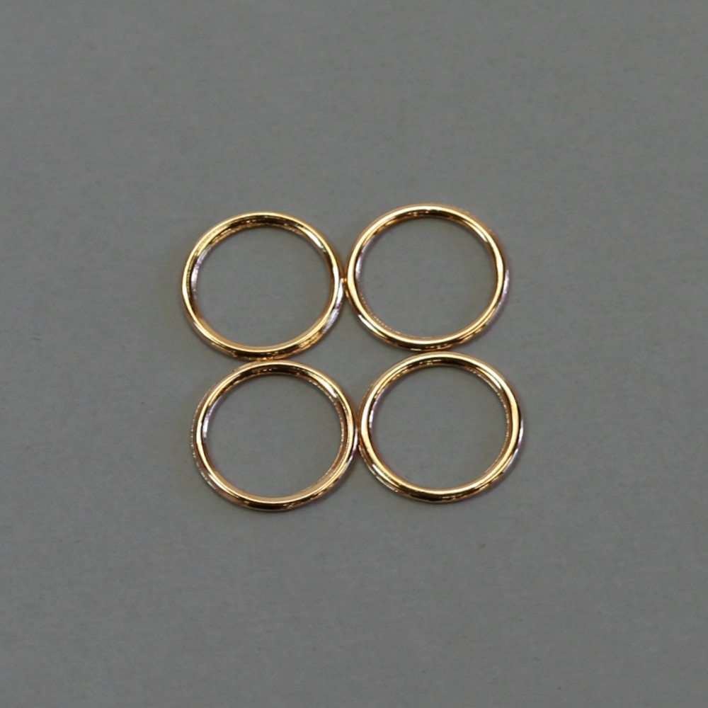 3/8 Rose Gold Metal Rings and Sliders PREMIUM Nickel Free By The