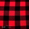 Red and Black Plaid Bamboo Knit Bra-makers Supply
