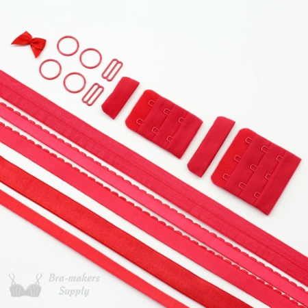 Red Ruby Bra Findings Kit Bra-makers Supply