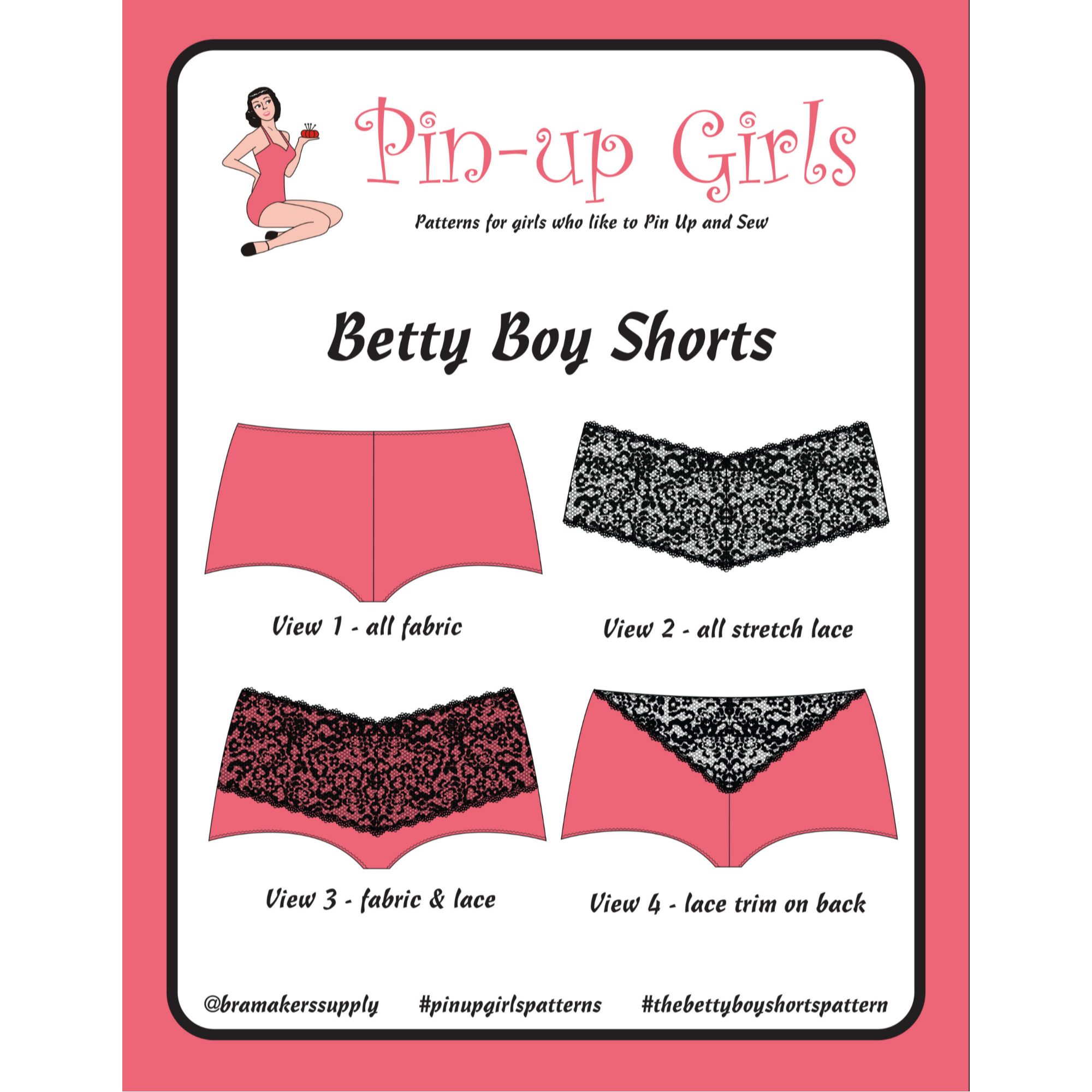 Betty Boy Shorts Pattern Collection