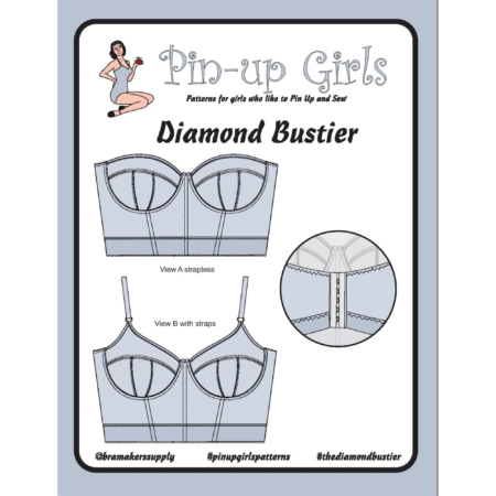RUBY BRA Instant Download PDF Sewing Pattern for a Balconette Underwire Bra.  