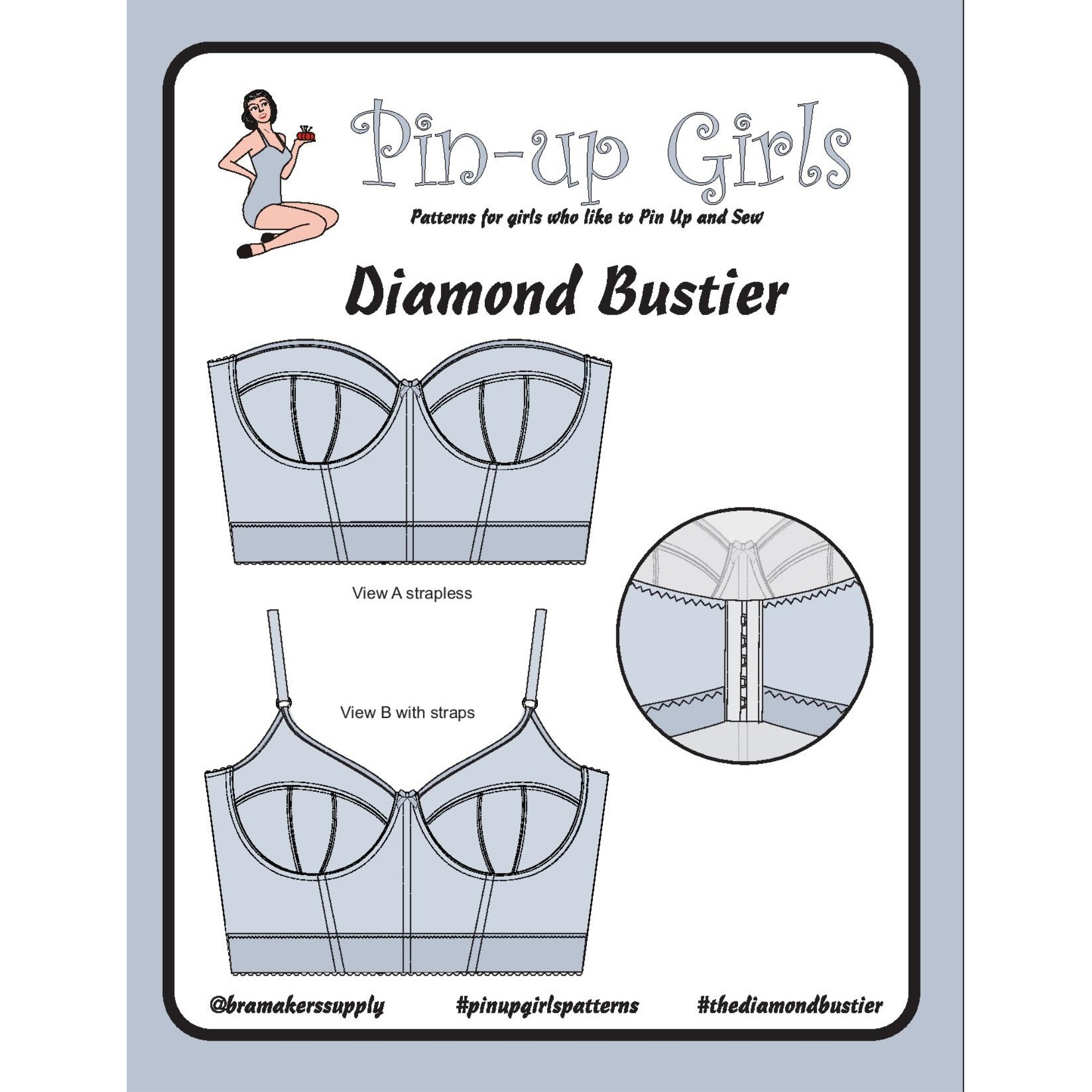 White Bra Cup with a Strap - Size 36B - Bra Cups - Bra Making Supplies -  Notions