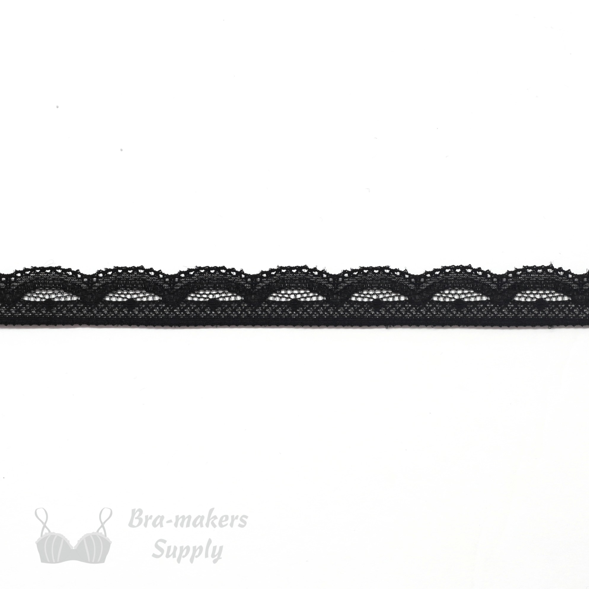 Black Edge Lace Trim - 1.5 - (BK0112E02) 