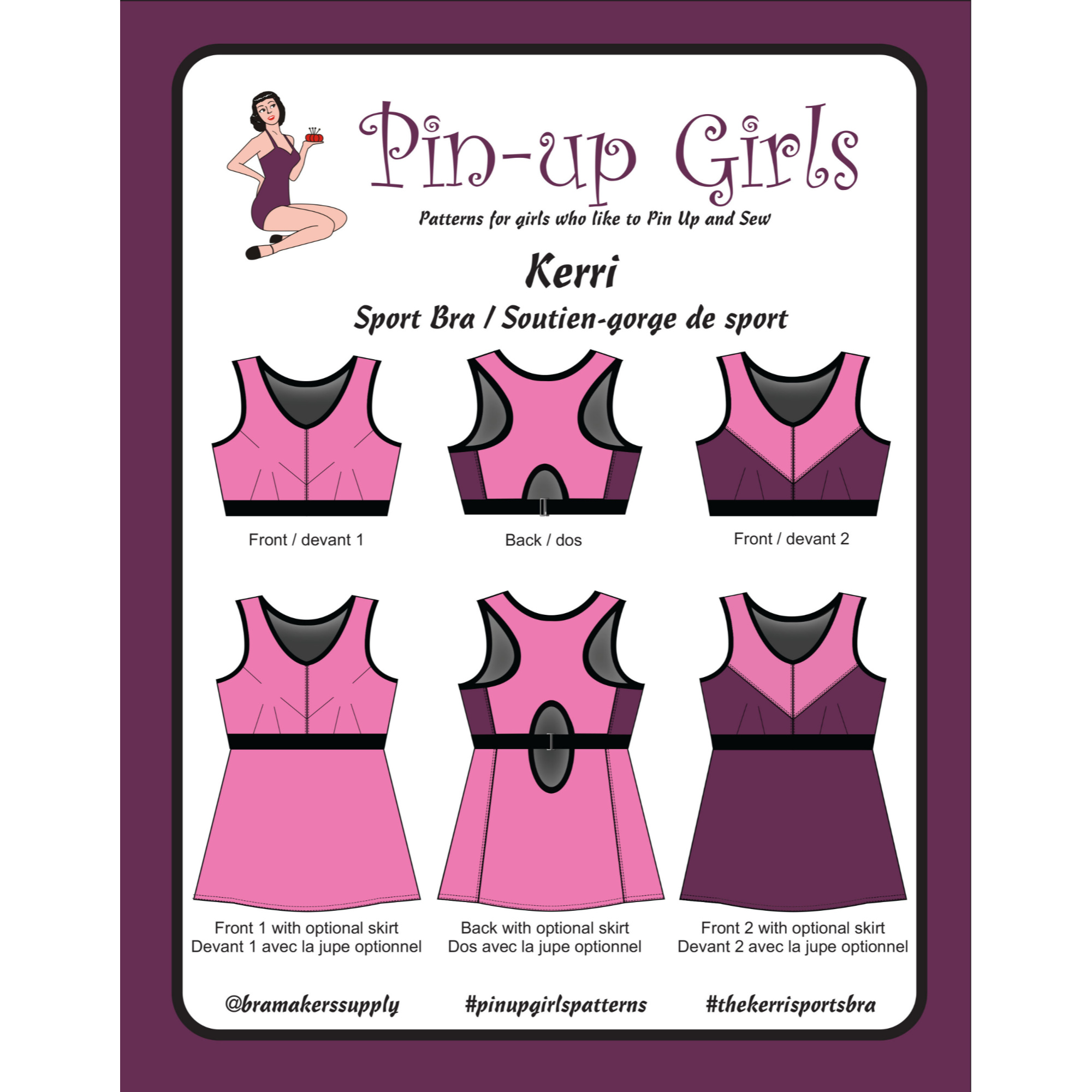 Pin-Up Girls: Kerri No-bounce Sport Bra and Top from