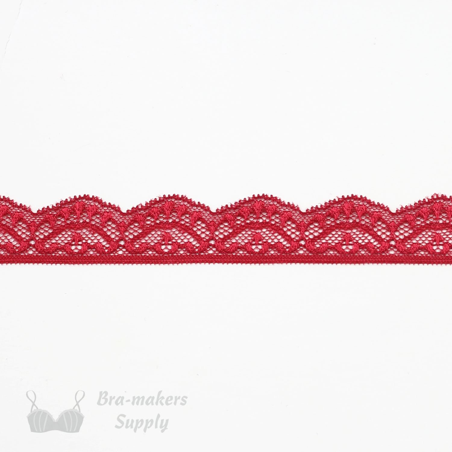 red stretch lace