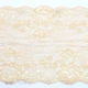 Seven Inch Light Beige Ivory Floral Stretch Lace Bra-makers Supply