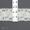 Two Inch Off-White Delicate Floral Galloon Stretch Lace ruler