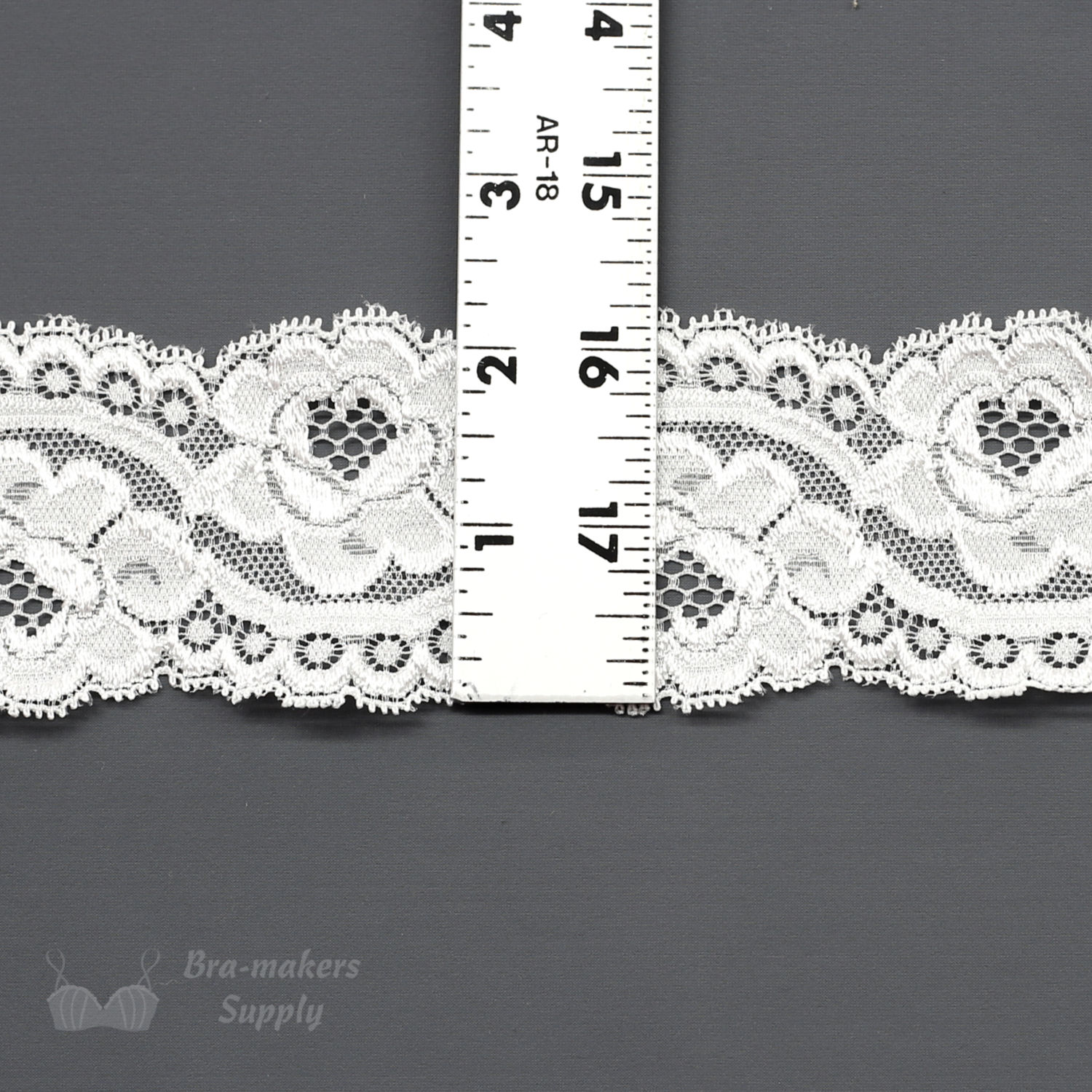 White Floral Stretch Lace